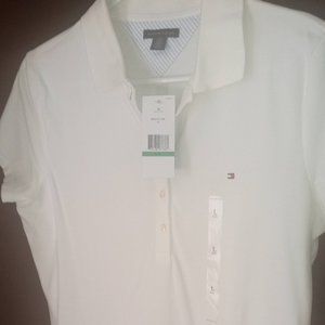 Tommy Hilfiger women's polo shirt white L